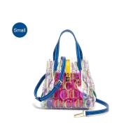 CH Bucket-Bolso de mano de gran capacidad para mujer, Material transparente de TPU, con letras impresas, bandolera de viaje, mochila de lujo de alta gama - details 2