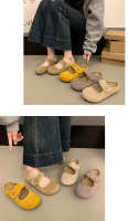 Baotou medias zapatillas ropa exterior de mujer, nuevas zapatillas perezosas de mujer de suela gruesa de primavera y verano. - details 7