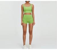 Shorts Deportivos de Cintura Alta para Yoga y Estiramiento Secado Rápido, Transpirable, Material de Nylon - details 3