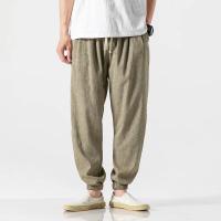 2024 Pantalones de talla grande estilo chino pantalones de lino para hombres pantalones de lino de algodón para hombres Leggings - details 7