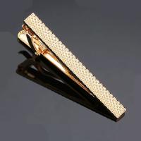 Clip de corbata de cobre con diseño floral mate Elegante para trajes de negocios y bodas - details 10