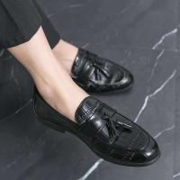 2023 nuevos zapatos de cuero genuino del vestido de boda de los hombres, zapatos Mokasin Gommino Le Fu - details 6