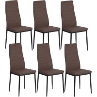 Sillas de Comedor Juego de 4 Sillas de Metal para Cocina, Silla de Mesa Comoda Silla con Asiento Tapizado, Negro - details 144