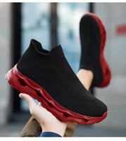 Zapatillas de moda para hombre Flyknit Mesh Stretchy Soft Sole Zapatos casuales al aire libre Zapatos para correr - details 18