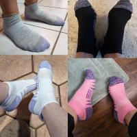 5 pares de calcetines transpirables de malla neutra, tobilleros deportivos de color liso - details 7