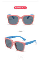 Nuevas gafas de sol polarizadas de silicona para niños, plegables, con montura grande, a la moda, venta al por mayor, gafas de marea antiultravioleta - details 11