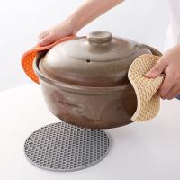 Alfombrilla de silicona resistente al calor para ollas de cocina, almohadilla antideslizante duradera, alfombrillas en forma de panal, resistente al calor - details 5