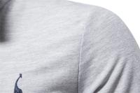 Polos hombre manga larga ropa hombre día del padre 2025 nuevos hombres ciervos bordado Polo camisas Color sólido manga larga negocios sociales hombre - details 13