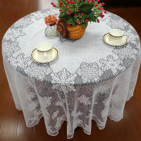 Mantel de Encaje Blanco con Patrón de Copos de Nieve Ideal para Bodas, Comedor, Decoración de Fiesta Navideña en Casa - details 5