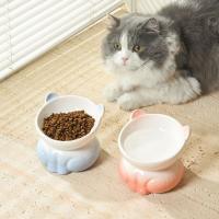 Suministros para mascotas, cuenco de cerámica para gatos, cuenco de alimentación creativo y bonito para comida de perros, cuenco de base alta antideslizante multiusos para mascotas, contenedor de agua - details 5