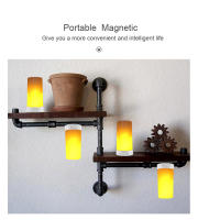 Bombilla de luz LED con efecto de llama, lámpara de Ambiente de llama decorativa parpadeante con carga USB, barra de fiesta de fuego vívido Artificial - details 1