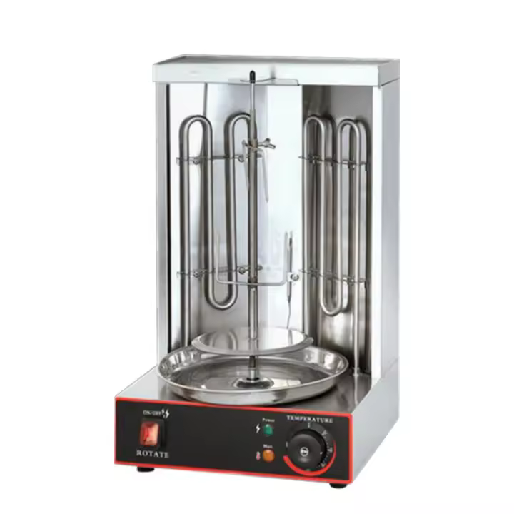 Máquina de parrilla eléctrica para Doner Barbacoa Eléctrica Longitud Ajustable Rotación automática 220v - 1