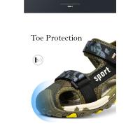 Sandalias de playa de verano para niños, sandalias deportivas antideslizantes transpirables, zapatos de playa para exteriores para niños, zapatos de seguridad planos suaves con punta cerrada - details 5