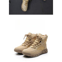 Zapatos de senderismo al aire libre para hombres y mujeres de piel de vaca, zapatos de viaje antideslizantes e impermeables, botas de desierto y zapatos de trabajo - details 21