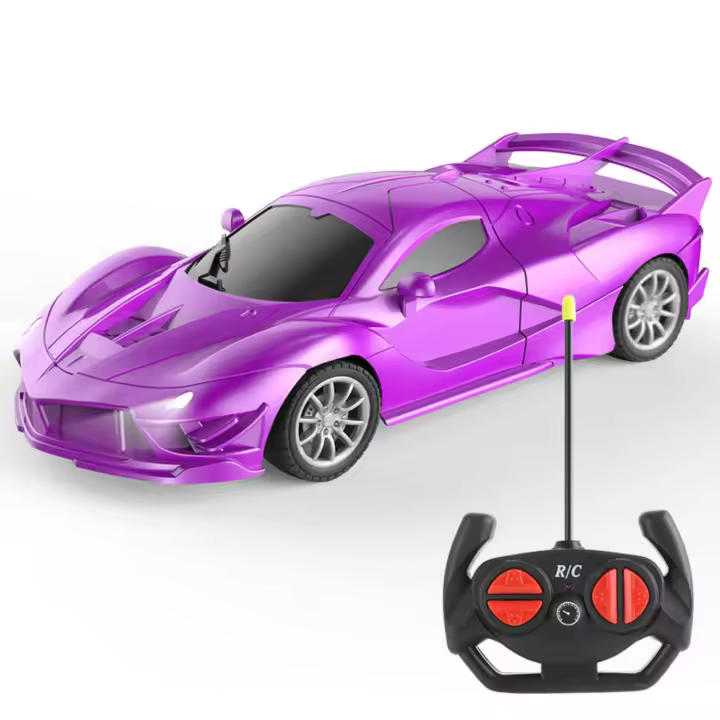 Coche teledirigido rápido con luz Led para niño, vehículo de radiocontrol de 2,4g, coches deportivos de alta velocidad para - 1