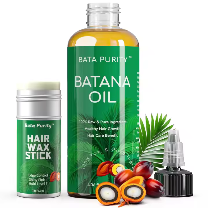 Aceite orgánico: aceite Natural hondureño de na, profundo, nutre el cuero cabelludo, promueve el crecimiento y el grosor saludables del cabello, incluye cera en barra para - 1
