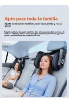 Almohada cervical para coche de 3 ejes |   Ganchos Dobles + Memoria Ortopédica |   Soporte Lumbar Ajustable |   Diseño Lateral para Dormir |   Universal para todos los coches |   Miravia España" - details 7