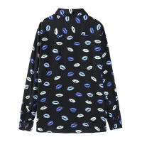 TRAFZA Conjunto de 2 piezas para mujer, camisa holgada con estampado de solapa, falda para vacaciones en la playa, moda de primavera 2024 - details 4