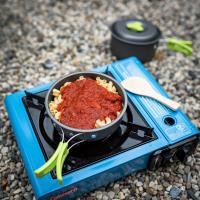 Kit de desorden para cocinar con engranajes, ollas para acampar, sartenes, estufa para mochilero, juego de utensilios de cocina para exteriores - details 6