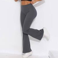 Pantalones acampanados con cintura en V, leggings de yoga de secado rápido de cintura alta, pantalones deportivos de pierna ancha para Fiess - details 36