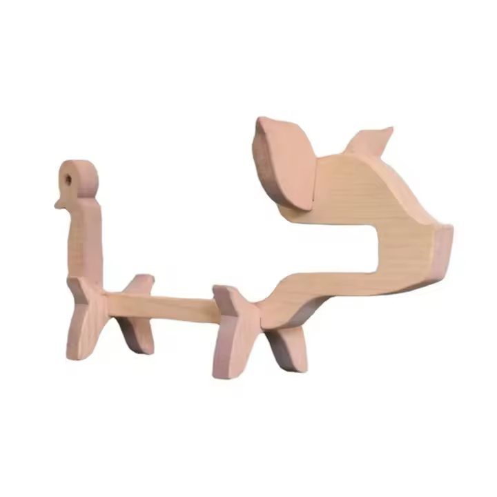 Bastidores de madera para vino, soporte para botellas de vino de animales, adorno de soporte para vino de madera, bastidores de vino novedosos, libre de pie C - 1