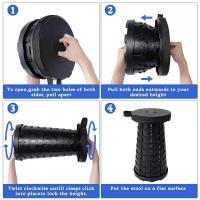 Sillas de camping de playa extensibles, ligeras, plegables, de plástico portátil, VIES, sillas de pesca y senderismo - details 2
