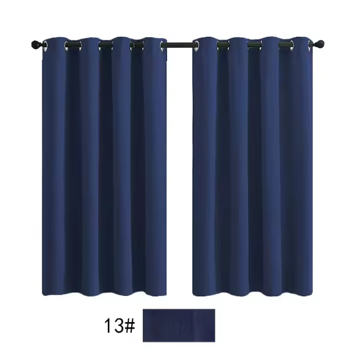 Cortinas de Bloqueo Térmico Pieza Única Color 1#~14# 140*145cm 140*175cm 140*225cm 140*245cm - 1