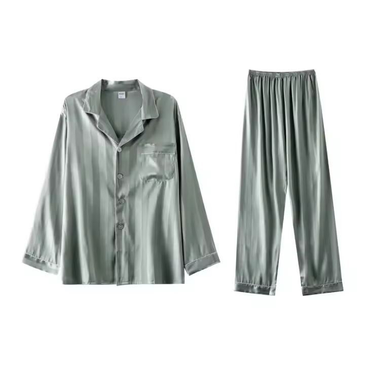 Pijamas de diseñador para hombre Camiseta para dormir de seda de hielo delgada - 1