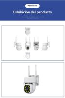 Cámara exterior doméstica 360 grados wifi Internet vigilancia inteligente Visión nocturna - details 5
