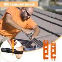Juego de llaves de combinación de material plástico compuesto, instalación de llave Solar de extracción, color naranja y negro, 2 pares - details 11