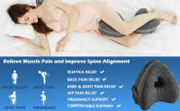 Almohada de Rodilla de Espuma de Memoria Ideal para Alignamiento de la Espina Dorsal y Alivio del Dolor de Cadera y Espalda Almohada de Dormir a Lado con Correa Elástica - details 1