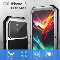 Funda de vidrio templado resistente para iPhone 15 Pro Max 15 Plus, carcasa de Metal anticaída, soporte protector de cámara, carga inalámbrica - details 1