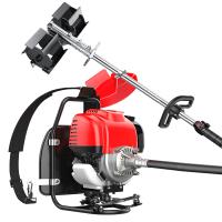 Cortador de cepillo de mochila 9 en 1, cortador de césped con motor de gasolina GX35 de 4 tiempos y 35cc, Mini cultivador - details 8
