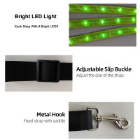 Brilla en la Oscuridad Vestidor de Seguridad para Caballos Telérico Recargable Luz para Paseos Nocturnos Correas Ajustables Material de Poliéster - details 2