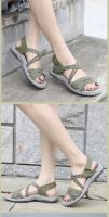 Nuevo 2025 sandalias deportivas de comercio exterior impresas Velcro casual zapatos de mujer de gran tamaño - details 6