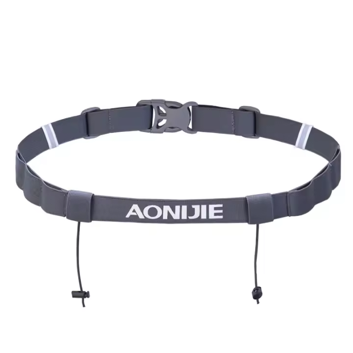 Cinturón de la carrera AONIJIE Unisex E4076 con bolsillo para bandas en la cintura para triatlón maratón ciclismo motor con 6 bucles de gel - 1