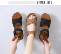 Sandalias Planas 2025 Nuevos Zapatos de Verano para Estudiantes Sandalias Romanas Zapatos de Playa Suela Suave Zapatos de Mujer de Una Sola Tira - details 8