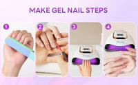 Lámpara de uñas LED UV de 380 W, luz de esmalte de gel para secador de uñas profesional con 81 cuentas, luz de uñas UV con 4 configuraciones de temporizador, secador LED de gel de curado de esmalte de uñas con sensor automático - details 3