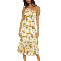 Temperamento de moda de talla grande para mujer en primavera y verano 2023 Vestidos inclinados en ofertaN - details 3