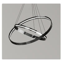 Colgante de Lámpara de Hierro Redondo de Lujo Moderno Ideal para Sala de Estar, Cocina, Dormitorio - details 14