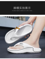 Pisando chanclas de mierda, sandalias de playa resistentes al desgaste, de fondo grueso, de verano, para hombre, antideslizantes, zapatillas de hombre pintadas de fondo suave y ligero - details 7