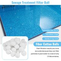Bolas de filtro para piscinas, recipiente portátil de algodón seco y húmedo, Material de filtro para tanque de peces, purificación de agua, fibra de 200g - details 3