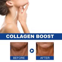 Crema de colágeno hidrolizado para el cuello, loción de cuidado suavizante y reafirmante para estiramiento facial, crema hidratante para rejuvenecimiento del cuello - details 3