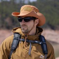 Sombrero de pescador de malla de nailon informal, gorra de senderismo portátil con protección UV de secado rápido, sombrero de cubo plegable suave impermeable para hombre y mujer - details 14