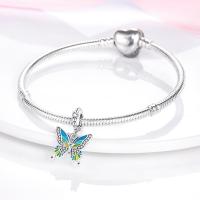 Silver Fit-pulsera de circonio para mujer, serie de mariposas de 3mm, joyería artesanal, nuevos artículos, Material metálico - details 4