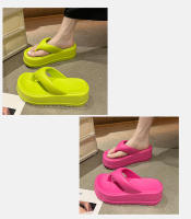 Nuevas chanclas de EVA para mujer, zapatillas frías de suela gruesa, ropa de verano que aumenta las zapatillas de playa de suela blanda - details 2