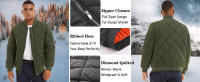 MAGCOMSEN Men's Bomber Jackets Autumn Thicken Insulated Full Zipper Windproof Jacket for Going Out - details 1