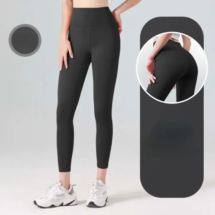 Leggings deportivos para mujer, malla Fa Drying Pan Elaicity Tracele, sartén de Yoga de cintura alta para correr y levantar la cadera - 1