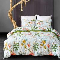 Cubierta de Edredón con Estampado Floral Duvet King Set de Ropa de Cama Suave Microfibra con Patrón Geométrico Funda de Cojín con 2 Fundas de Almohada - details 0