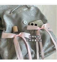 Kajenu-mochila con lazo de lona de nailon para mujer, bolso de viaje de gran capacidad, tendencia de moda, nicho coreano - details 6
